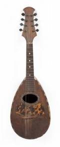 ANTIQUE CARVED AND INLAID LUTE