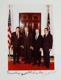 INSCRIBED REAGAN FORD CARTER AND NIXON PHOTOGRAP