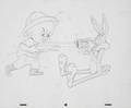 A WARNER BROTHERS PRODUCTION DRAWING OF ELMER FUDD