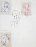 A GROUP OF FOUR WALT DISNEY PRODUCTION DRAWINGS FR