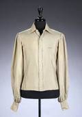 SAMMY DAVIS JR KHAKI SILK SHIRT