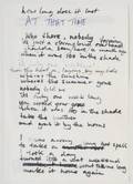 RON WOOD HANDWRITTEN LYRICS