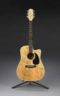 CELEBRITY SIGNED ACOUSTIC GUITAR