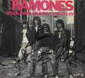 RAMONES SIGNED ROCKAWAY BEACH 45 RPM