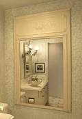 A LOUIS XVI STYLE TRUMEAU MIRROR