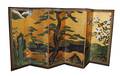 80 SIX FOLD GOLD PAPER SCREEN