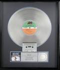 ACDC PLATINUM RECORD AWARD