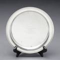 MARY PICKFORD OWNED INSCRIBED SILVER TRAY