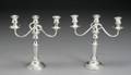 MARY PICKFORD OWNED SILVER CANDELABRUMS