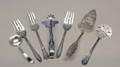 75 GROUP OF SEVEN SILVER FLATWARE PIECES
