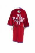 EVANDER HOLYFIELD VS VINNY MADDALONE FIGHT WORN ROBE