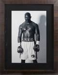 EVANDER HOLYFIELD GAME FACE LARGE PORTRAIT PHOTOGRAPH