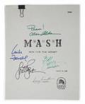 MASH CAST SIGNED SCRIPT