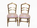 74 PAIR OF LOUIS XVI STYLE GILT BALLROOM CHAIRS
