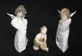 THREE CERAMIC FIGURINES