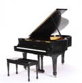 A YAMAHA BABY GRAND PIANO