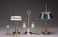 A GROUP OF ASSORTED BRASS LIGHTING FIXTURES