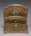 A JULES CAYETTE ART NOUVEAU BRONZE LETTER HOLDER