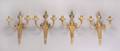 A SET OF FOUR LOUIS XVI STYLE WALL SCONCES