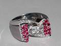 101 RUBY AND DIAMOND RING