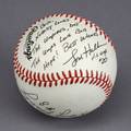 BOB HOPED OWNED UMPIRE SIGNED BASEBALL