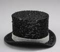 ANN MILLER BLACK SEQUIN TOP HAT