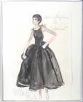 AUDREY HEPBURN DESIGN SKETCH BY EDITH HEAD