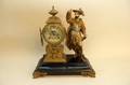Bronze Figural Mantle Clock