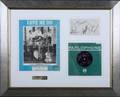 BEATLES SIGNATURES AND RECORD DISPLAY