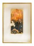 LUISE RAINER PEACH AND BLUE ASSEMBLAGE
