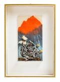 LUISE RAINER ASSEMBLAGE WITH ORANGE MOUNTAIN
