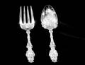 149 STERLING SILVER SALAD FORK AND SPOON