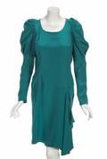 JOAN COLLINS TEAL DRESSES