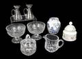 GROUP OF CRYSTAL AND CERAMIC TABLEWARE