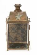 BRONZE LANTERN WITH STAR DECORATION