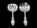112 TWO PIERCED STERLING SILVER SERVING PIECES