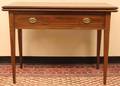 Inlaid Mahogany Hepplewhite Flip Top Game Table w One