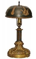 365 BRONZE TABLE LAMP AND METAL SHADE