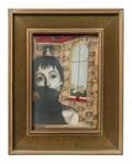 LUISE RAINER TWO PORTRAIT SHADOWBOX ASSEMBLAGES