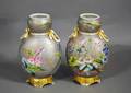 117 FINE PAIR OF PORCELAIN VASES
