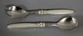 86 GEORG JENSEN STERLING SILVER SALAD FORK AND SPOON