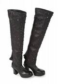 CHER LEATHER THIGHHIGH BOOTS
