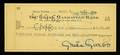 GRETA GARBO SIGNED CHECK