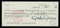 GRETA GARBO SIGNED CHECK