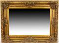 English Rococo Style Gilt Beveled Wall Mirror