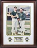 MARK McGWIRE AND REGGIE JACKSON SIGNED 1987 OAKLAND AS PHOTOGRAPH