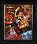 CELEBRITY SIGNED 50TH ANNUAL GRAMMY AWARDS ART