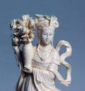 124 CARVED IVORY FIGURE OF GUANYIN