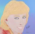 MARTINA NAVRATILOVA SIGNED CLAYTON LEFEVRE PAINTING