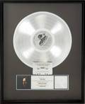 ERIC CLAPTON PLATINUM RECORD AWARD